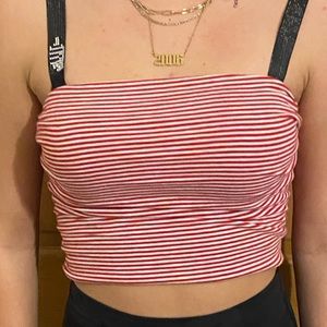 brandy melville striped tube top